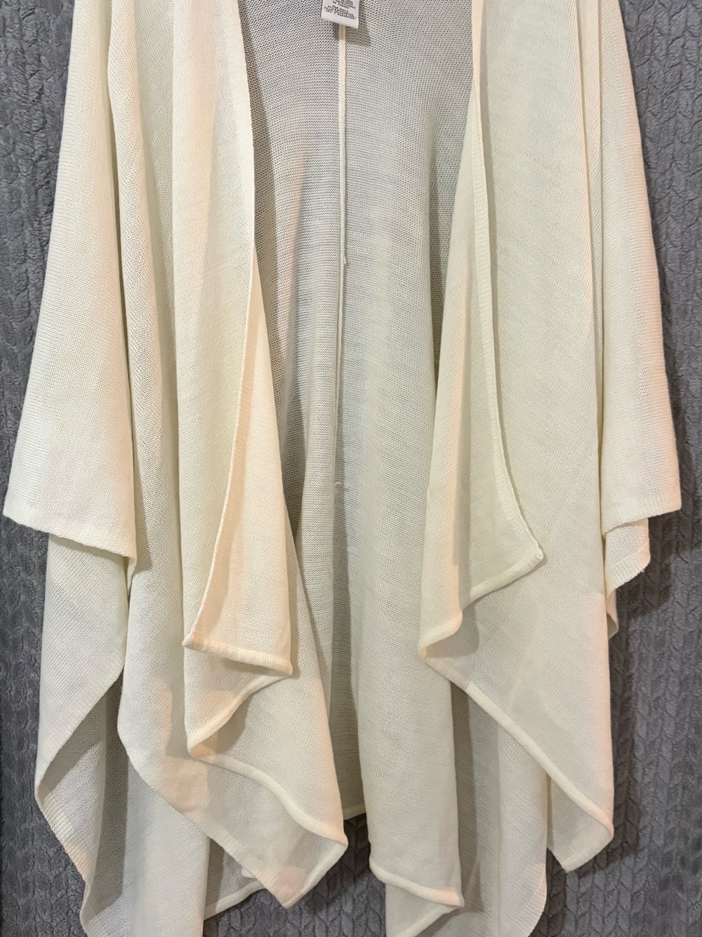 White Stag Cream Draped Open-Front Sweater Wrap